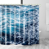Ocean Sea Foam Digital Print Waterproof Fabric Shower Curtain for Bathroom Home Decor Covered Bathtub Curtains Liner Includes with Hooks Lightinthebox