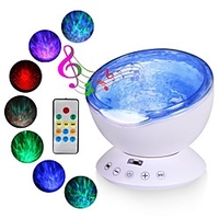 Ocean Wave Projector LED Night Light Tiktok Star Light Nebula Projector Built In Music Player Remote Control 7 Light Cosmos Star Luminaria For kid Bedroom Lightinthebox