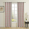 (One Panel) Casual Plaid Print Energy Saving Curtain