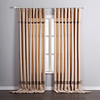 (One Panel) Classic Faux Linen Energy Saving Curtain