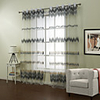 (One Panel) Classic Modern Stripe Sheer Curtain
