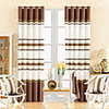 (One Panel) Classic Print Polyester Cotton Blend Multi-color Stripe Energy Saving Curtain