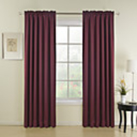(One Panel) Classic Purple Solid Energy Saving Curtain