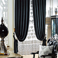 (One Panel) Classic Solid Energy Saving Curtain
