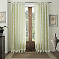 (One Panel) Country Jacquard Floral Energy Saving Curtain