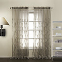 (One Panel) Country Love Branches Sheer Curtain