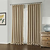 (One Panel) Embossed Beige Floral Neoclassical Blackout Curtain