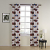 (One Panel) Grommet Top Print Cars Kids Energy Saving Curtain