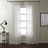 (One Panel) Modern Curve Stripe Sheer Curtain