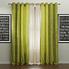 (One Panel) Modern Life in the Green Energy Saving Curtain with Sheer Set