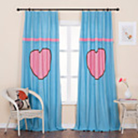 (One Panel) Modern Lovely Solid Piecing Energy Saving Curtain