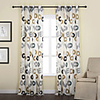 (One Panel) Modern Polyester Cotton Blend Round Energy Saving Curtain