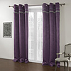 (One Panel) Modern Purple Embossed Blackout Curtains