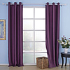 (One Panel) Modern Purple Solid Energy Saving Curtain