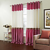 (One Panel) Modern Rose Stripe Eco-friendly Curtain