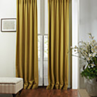 (One Panel) Modern Solid Beige Eco friendly Curtain