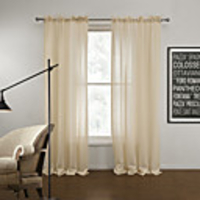 (One Panel) Modern Solid Delicate Sheer Curtain
