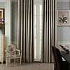 (One Panel) Modern Strip with Flower Room Darkening Curtain