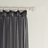 (One Panel) Mystery Black Visible Sheer Curtain