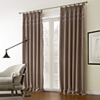 (One Panel) Neoclassical Embossed Floral Blackout Curtains