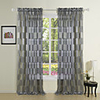 (One Panel) Newyork Black Fashion Sheer Curtain