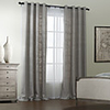 (One Panel) Polyester Cotton Blend Solid Modern Eco-friendly Curtain Set