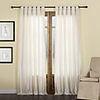 (One Panel) Solid Modern Polyester Cotton Blend Energy Saving Curtain