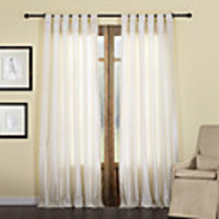 (One Panel) Solid Modern Polyester Cotton Blend Energy Saving Curtain