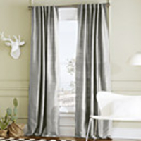 (One Panel) Stylish Solid Polyester Energy Saving Curtain