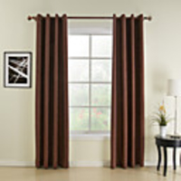 (One Panel) Traditional Solid Energy Saving Curtain