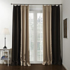 (One Panel) Two-colored Modern Room Darkening Curtains