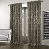 (One Panel) Vintage Jacquard Dark Grey Blackout Curtains
