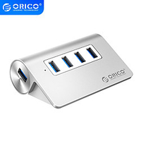 ORICO Aluminum USB Hub 4 ports 4USB 3.0 HUB High Speed Mini Splitter Portable Hub for Laptop PC Computer with 1M Data Cable Lightinthebox