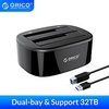 ORICO Dual-bay Hard Drive Docking Station for 2.5/3.5 Inch HDD SSD SATA to USB 3.0 HDD Docking Station with 12V3A Power Adapter Lightinthebox