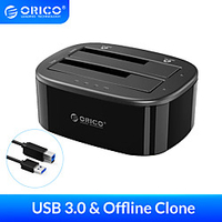 ORICO Dual Bay HDD Docking Station with Offline Clone SATA to USB 3.0 HDD Clone Docking Station for 2.5/3.5 SSD HDD Enclosure Lightinthebox