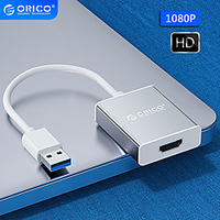 ORICO High Speed LED Indicator USB 3.0 to HDMI 1.3 VGA USB Hub 1 Ports For Windows,  PC,  Laptop Lightinthebox