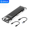 ORICO M.2 SSD Case NVME SSD Enclosure 10Gbps M.2 to USB Type C Transparent Hard Drive Enclosure for NVME PCIE NGFF SATA M/B Key SSD Disk Lightinthebox