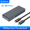 ORICO Thunderbolt 3 40Gbps NVME M.2 SSD Enclosure 2TB Aluminum USB C with 40Gbps Thunderbolt 3 C toC Cable For Laptop Desktop Lightinthebox