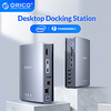 ORICO Thunderbolt 3 40Gbps Type C Docking Station Desktop USB C 4K HDMI-compatible 3.0 HUB RJ45 3.5mm PD60 SD With Power Adapter Lightinthebox