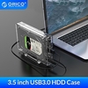 ORICO Transparent 3.5 HDD Case For 2.5/3.5 Inch SSD HDD Box Hard Disk Case SATA to USB 3.0 Hard Drive Enclosure Support 16TB Lightinthebox