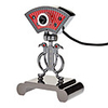 Oriental Folding Screen Style Plug-and-Play USB Webcam(4 LED Lights, Microphone)