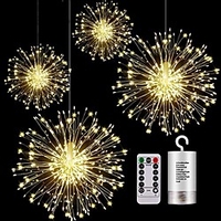 Outdoor String Lights Waterproof LED Hanging Starburst String Lights 150 LED Copper Fairy DIY Garland Lights Waterproof Multiple Modes Outdoor Twinkle Light Lightinthebox