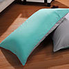 Pack of 2 100% Cotton Aqua and Grey Reversable Shams