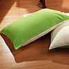 Pack of 2 100% Cotton Blue and Beige Reversable Shams
