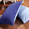 Pack of 2 100% Cotton Dark Blue and Light Blue Reversable Shams