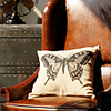 Pastoral Butterfly Cotton/Linen Decorative Pillow Cover