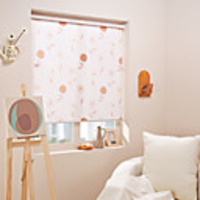 Pastoral Style Daisy Pattern Roller Shade