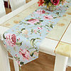 Peony Pattern Printing Cotton Table Runner