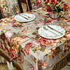 Peony Pattern Printing Polyester Table Cloth