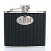 Personalized Balck 5-oz Flask